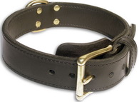 Leather Black collar 24' for Rottweiler/24 inch dog collar-C33nh Leather Black collar 24' for Rottweiler/24 inch dog collar-C33nh
