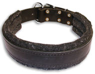 Padded Black collar 24'' for Rottweiler /24 inch dog collar-C24 Padded Black collar 24'' for Rottweiler /24 inch dog collar-C24