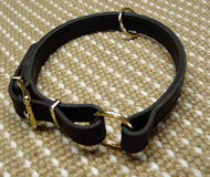 Adjustable Leather Slip Collar w/h solid BRASS Hardware Rottweil Adjustable Leather Slip Collar w/h solid BRASS Hardware Rottweil