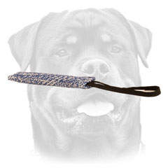 Quality Rottweiler puppy     training tug with comfy handle