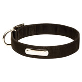 This Everyday 2 Ply Nylon Dog Collar with name tag can be used for ... This Everyday 2 Ply Nylon Dog Collar with name tag can be used for ...