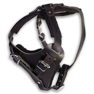 Great Leather Agitation Harness for Rottweiler