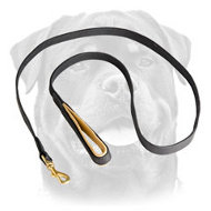 Leather Dog Leash with Support Material on the Handle Leather Dog Leash with Support Material on the Handle