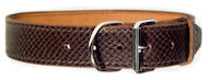 Handcrafted Brown Leather Dog Collar For Large Breeds C444 Handcrafted Brown Leather Dog Collar For Large Breeds C444