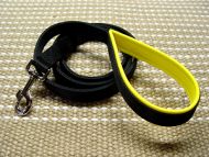 Nylon dog leash with support material on the handle - dog lead