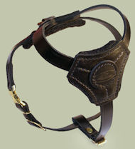 Small Leather Dog Harness for Rottweiler puppy