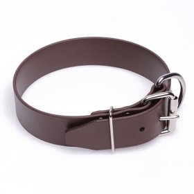 Extra Wide Brown Biothane Rottweiler Collar
