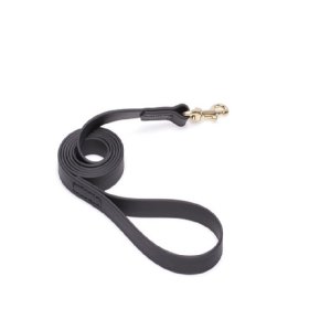 Black Waterproof Rottweiler Leash Made of Biothane