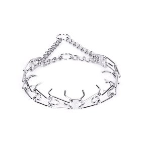 "No Pulling" Herm Sprenger Chrome Plated Steel Pinch Prong - 1/8 (3 mm) Wire Gauge