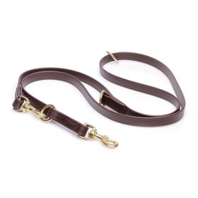 Multipurpose Brown Biothane Rottweiler Leash for over 7 Different Activities