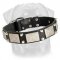 Vintage Collar for Rottweilers - Studded with Branded Elements - Great Invention for Canines