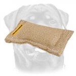 Rottweiler Puppy Jute Bite Tug Without Handles - 2 1/3 inch on 8 inch