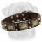 High Quality War Rottweiler Leather Collar