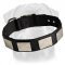 Nylon Dog Collar For Large and Medium Breeds With Vintage Plates