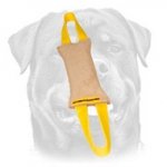 Dog Bite Tag Made of Leather with 2 Handles