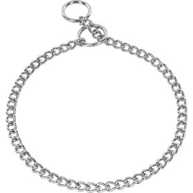 Choke chain chrome plated steel collar for Rottweiler 1/9 inch (3.00 mm)