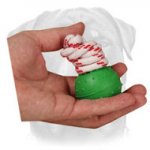 Dotted Rubber Dog Ball for Water Training and Playing - 2 inch (5 cm)