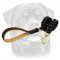 Sophisticated Leather Dog Leash with Braids for Rottweilers