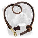 Pocket Leather Dog Training Leash for Rottweiler