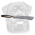 Synthetic French Linen Puppy Bite Tug with Handle