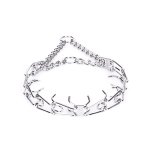 "No Pulling" Herm Sprenger Chrome Plated Steel Pinch Prong - 1/8 (3 mm) Wire Gauge