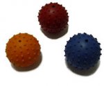 Rottweiler training toy with rubber ball with bell inside - 2 1/3 inch (6 cm)