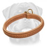 Gorgeous Wide 2 Ply Leather Choke Dog Collar - Fashion Exclusive