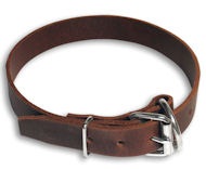 Worthy Leather Dog Collar-Durable Leather Collar for Rottweiler