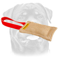 Rottweiler Jute Puppy Bite Tug with One Handle