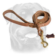Ultimate Professional Leather Rottweiler Leash