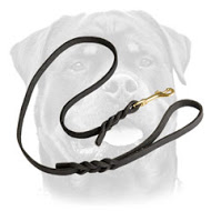 High Quality Handcrafted Leather Dog Leash for Rottweiler
