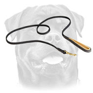 Handmade Leather Dog Leash for Rottweiler