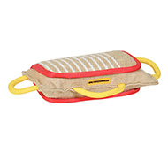 Dog Training Bite Pad Made of Jute with 3 Handles for Rottweilers