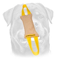 Dog Bite Tag Made of Leather with 2 Handles