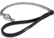 Chain Dog Leash with Leather Handle
