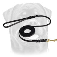 High Quality Show Leather Dog Leash for Rottweiler