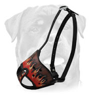 Handmade Padded Leather Dog Muzzle