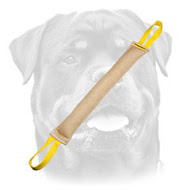Long Jute Dog Bite Tug with Two Nylon Handles