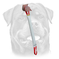 Quality Rottweiler training tug of fire     hose with handles
