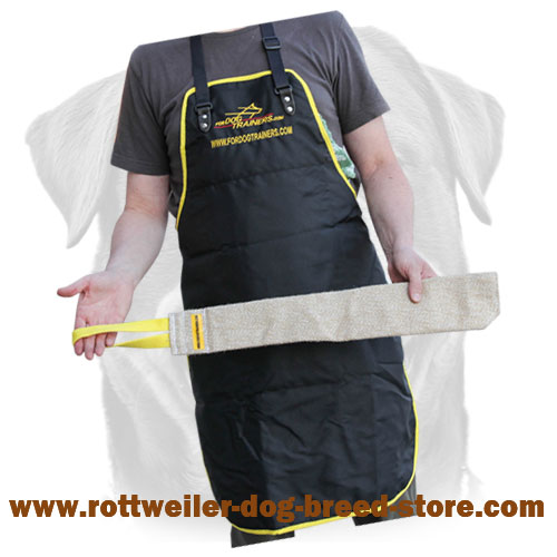 Jute Rottweiler tug for prey drive