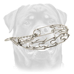 Strong Rottweiler Metal Pinch collar