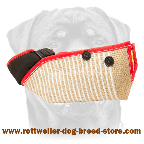 Strong Jute Rottweiler Sleeve for Bite Training