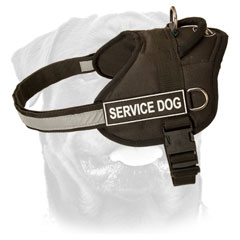 Durable Rottweiler Harness     Nylon Strong Reflective Strap