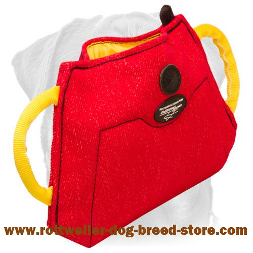 Puppy and Young Rottweiler Bite Builder made of French Linen