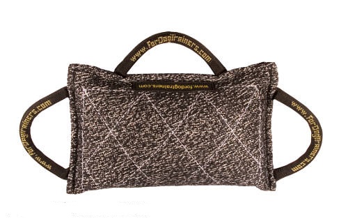 Synthetic "French Linen" Dog bite pad with 3 handles