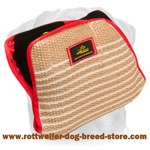 Rottweiler Jute Bite Builder Sleeve for Training Puppies and Young Dogs