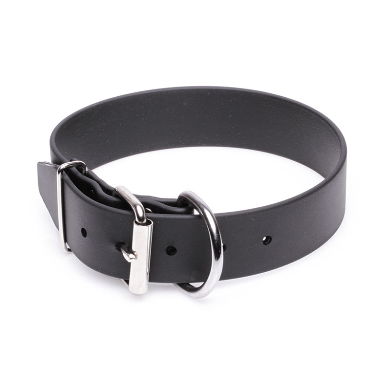 Extra Wide Black Biothane Rottweiler Collar