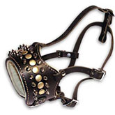 Royal spiked leather dog muzzle