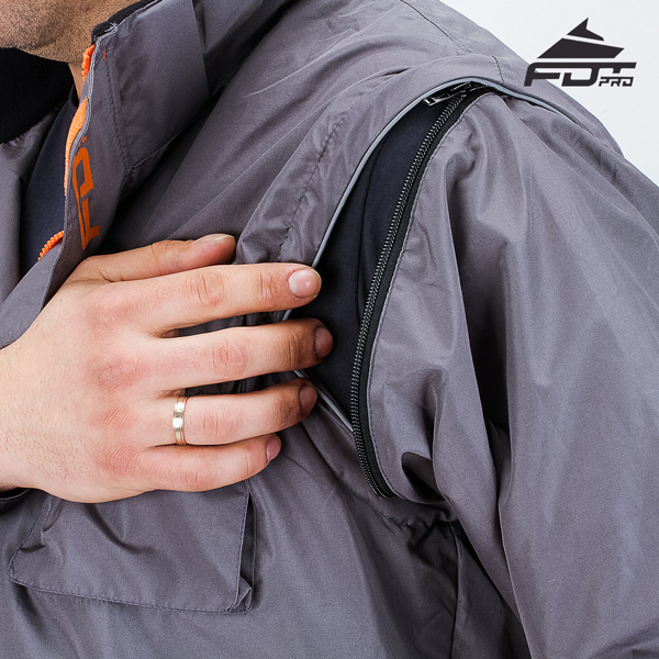 Top Rate Zipper on Sleeve for Pro Design Dog Trainer Jacket