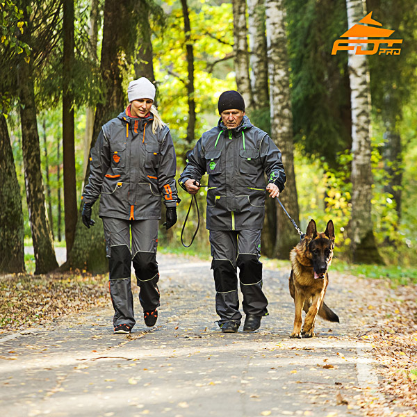 Unisex Strong Dog Tracking Suit for Men and Women with Reflective Trim